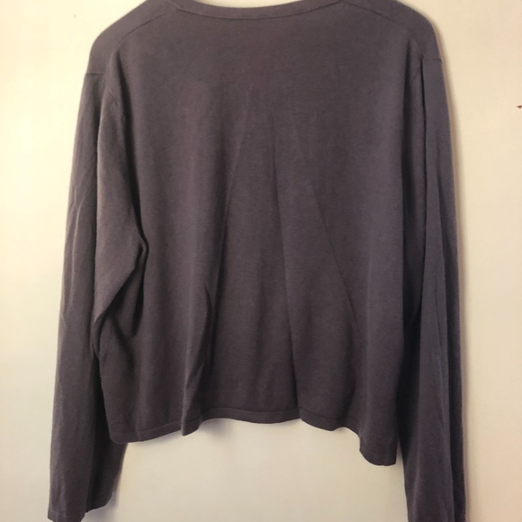 J Jill silk cotton cashmere cropped cardigan - Picture 6 of 6